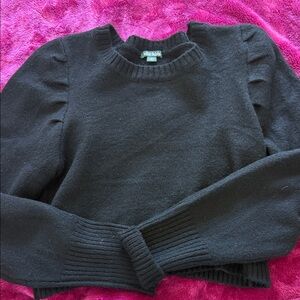 Wild Fable Black Crew Neck Sweater